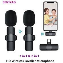 Load image into Gallery viewer, Snziyag Y22 New Wireless Lavalier Microphone Portable Audio Video
