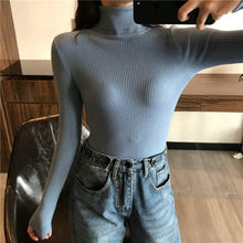 Load image into Gallery viewer, New Women Turtleneck Sweaters Autumn Winter Korean Slim Pullover Women
