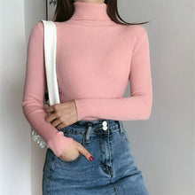 Load image into Gallery viewer, New Women Turtleneck Sweaters Autumn Winter Korean Slim Pullover Women
