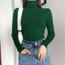 Load image into Gallery viewer, New Women Turtleneck Sweaters Autumn Winter Korean Slim Pullover Women
