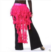 Load image into Gallery viewer, New Style Belly Dance Costumes Chiffon Tassel Belly Dance Hip Scarf

