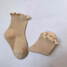 Load image into Gallery viewer, Newborn Baby Socks Ruffled Solid Ankle Socks Toddler Infant Cotton
