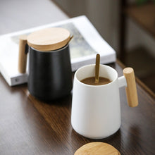 Load image into Gallery viewer, Long Coffee Mug with Wooden Handle

