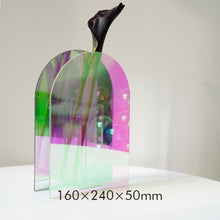 Load image into Gallery viewer, Nordic Rainbow Colorful Acrylic Vase Art Geometric Sunlight Sunrise
