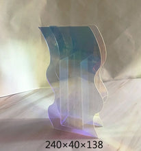 Load image into Gallery viewer, Nordic Rainbow Colorful Acrylic Vase Art Geometric Sunlight Sunrise

