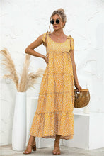 Load image into Gallery viewer, Fashion printed suspender dress
