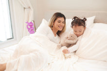 Load image into Gallery viewer, Pristine White Oversized Queen Bamboo Bed Blanket
