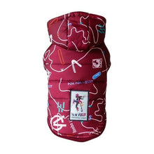 Load image into Gallery viewer, Pet Clothes For Dog Winter Warm Coat Puppy Down Jacket Printed Hoodies
