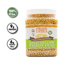 Load image into Gallery viewer, Indian Split Yellow Pigeon Peas - Protein &amp; Fiber Rich Toor Dal Jar

