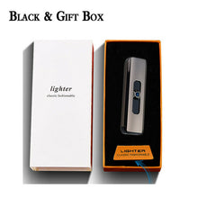 Load image into Gallery viewer, Portable Electric Lighter Usb Rechargeable Windproof Smoking
