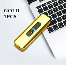 Load image into Gallery viewer, Portable Electric Lighter Usb Rechargeable Windproof Smoking
