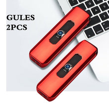 Load image into Gallery viewer, Portable Electric Lighter Usb Rechargeable Windproof Smoking
