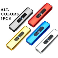 Load image into Gallery viewer, Portable Electric Lighter Usb Rechargeable Windproof Smoking
