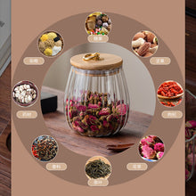 Load image into Gallery viewer, Preferential Sets Wood Lid Glass Airtight Canister Kitchen Storage Jar
