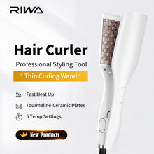 Load image into Gallery viewer, Professional Hair Crimper Curling Iron Wand Ceramic Corrugated Wave
