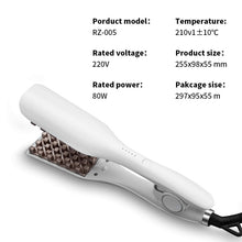 Load image into Gallery viewer, Professional Hair Crimper Curling Iron Wand Ceramic Corrugated Wave
