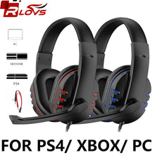 Load image into Gallery viewer, Rlovs Gaming Headset 3.5mm Wired Over-head Gamer Headphone With
