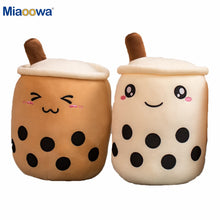 Load image into Gallery viewer, 25-70cm cute cartoon Fruit bubble tea cup shaped pillow with suction
