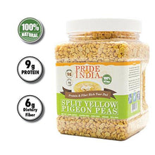 Load image into Gallery viewer, Indian Split Yellow Pigeon Peas - Protein &amp; Fiber Rich Toor Dal Jar
