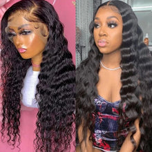 Load image into Gallery viewer, QT Loose Deep Wave Wig 13x4 Lace Front Wig 30 Inch Human Hair Wigs For
