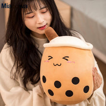 Load image into Gallery viewer, 25-70cm cute cartoon Fruit bubble tea cup shaped pillow with suction
