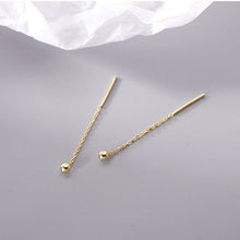 Load image into Gallery viewer, Simple Style Box Chain Tassel Drop Earrings For Women Long Dangle
