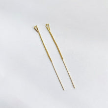 Load image into Gallery viewer, Simple Style Box Chain Tassel Drop Earrings For Women Long Dangle
