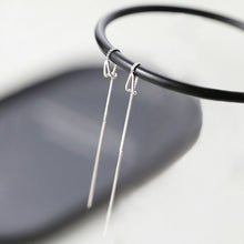 Load image into Gallery viewer, Simple Style Box Chain Tassel Drop Earrings For Women Long Dangle
