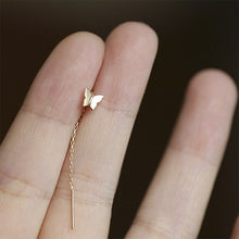 Load image into Gallery viewer, Simple Style Box Chain Tassel Drop Earrings For Women Long Dangle
