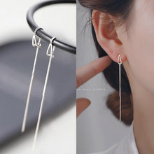 Load image into Gallery viewer, Simple Style Box Chain Tassel Drop Earrings For Women Long Dangle
