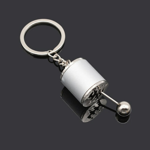Simulation 6 Speed Manual Gear Box Keychain for Men Finger
