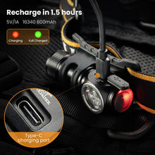 Load image into Gallery viewer, Sofirn Hs10 Usb C Rechargeable Mini 16340 Headlamp 1100lm Lh351d 90cri

