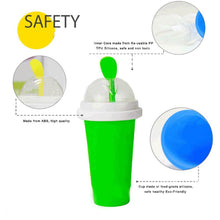 Load image into Gallery viewer, Squeeze Cup Slushy Maker 4 Colors Silicone Ice Coolers Slushy Maker
