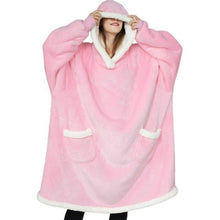 Load image into Gallery viewer, Sudadera con capucha de gran tamaño para mujer, manta de TV cálida con
