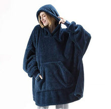Load image into Gallery viewer, Sudadera con capucha de gran tamaño para mujer, manta de TV cálida con
