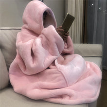 Load image into Gallery viewer, Sudadera con capucha de gran tamaño para mujer, manta de TV cálida con
