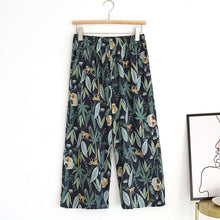 Load image into Gallery viewer, Summer new women's 100% viscose pajama pants cropped pants thin loose

