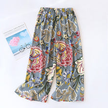 Load image into Gallery viewer, Summer new women's 100% viscose pajama pants cropped pants thin loose
