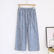 Load image into Gallery viewer, Summer new women's 100% viscose pajama pants cropped pants thin loose
