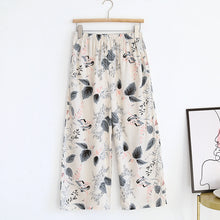 Load image into Gallery viewer, Summer new women's 100% viscose pajama pants cropped pants thin loose
