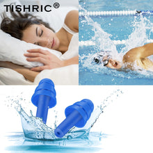 Load image into Gallery viewer, Tishric Waterproof Noise Proof Silicone Earplugs For Sleeping/swimming

