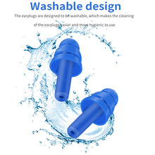 Load image into Gallery viewer, Tishric Waterproof Noise Proof Silicone Earplugs For Sleeping/swimming
