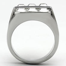 Load image into Gallery viewer, Men Stainless Steel Synthetic Crystal Rings TK920
