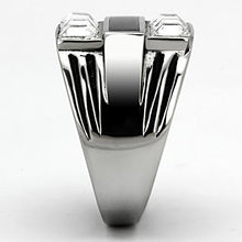 Load image into Gallery viewer, Men Stainless Steel Synthetic Crystal Rings TK920
