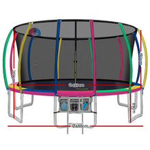 Load image into Gallery viewer, Everfit 16FT Trampoline Round Trampolines With Basketball Hoop Kids
