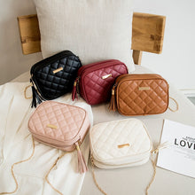 Load image into Gallery viewer, Tassel Small Messenger Bag For Women 2021 Trend Lingge Embroidery
