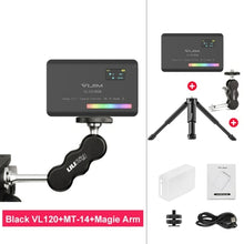 Load image into Gallery viewer, Ulanzi VL120 RGB Compact Video Light with Display Screen Diffuser Mini
