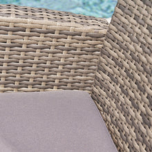 Load image into Gallery viewer, Vifah Gabrielle Resin Wicker Mixed Acacia Wood  Patio Lounge Sofa Set
