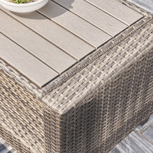 Load image into Gallery viewer, Vifah Gabrielle Resin Wicker Mixed Acacia Wood  Patio Lounge Sofa Set
