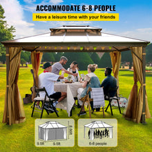 Load image into Gallery viewer, VEVOR Camping Tent Gazebo Canopy 10x10/10x12Ft Hardtop Outdoor Party
